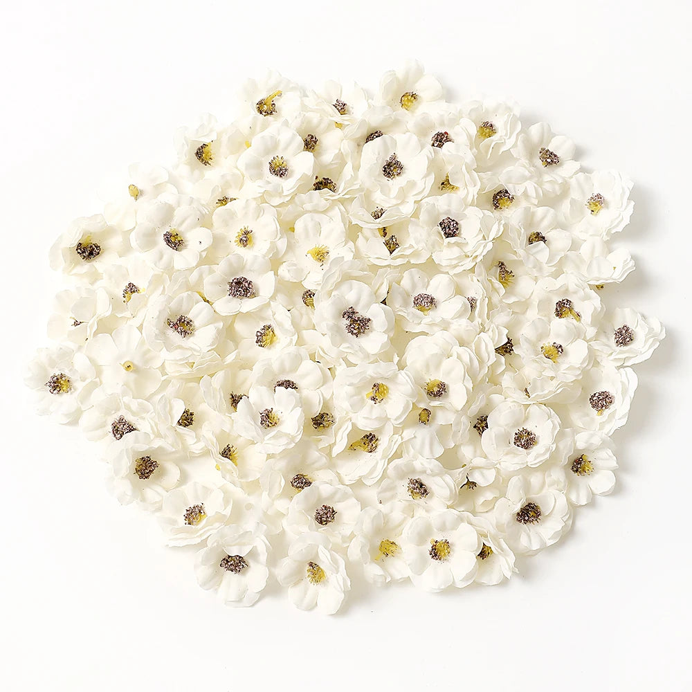 30Pcs Mini Artificial Rose Flowers Heads Silk Fake Flowers for Home Dceor Wedding Decoration Craft Wreath Gifts Accessories