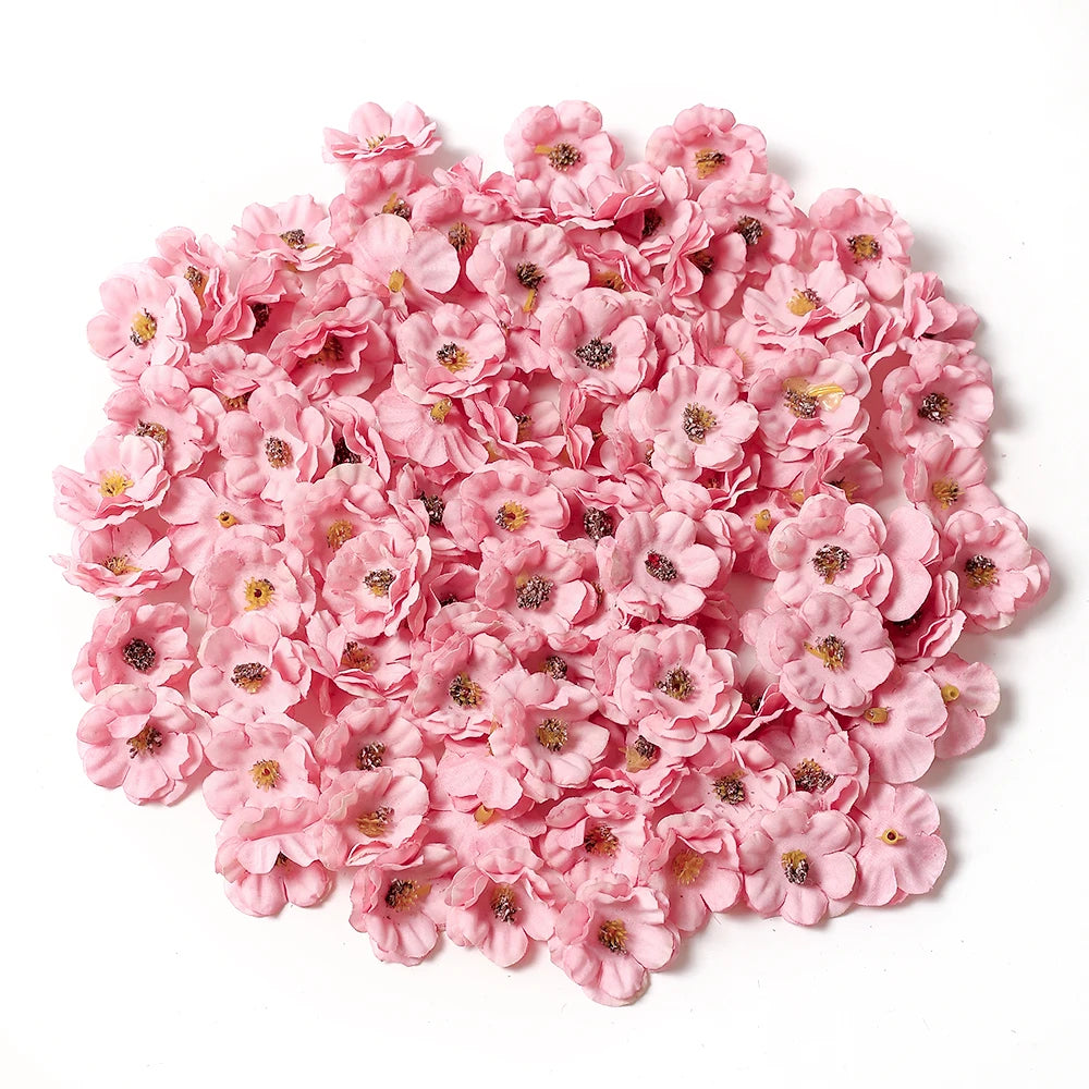 30Pcs Mini Artificial Rose Flowers Heads Silk Fake Flowers for Home Dceor Wedding Decoration Craft Wreath Gifts Accessories