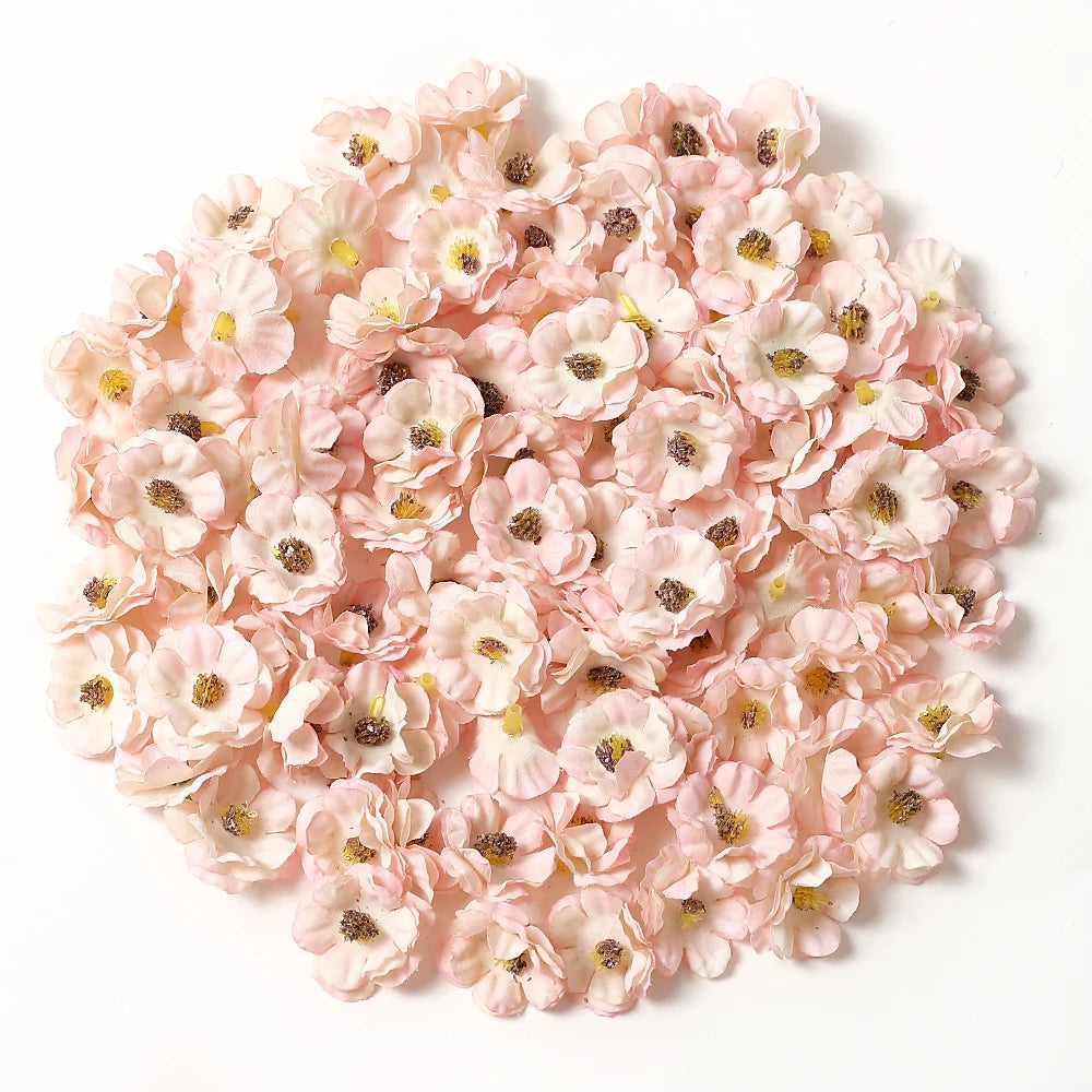 30Pcs Mini Artificial Rose Flowers Heads Silk Fake Flowers for Home Dceor Wedding Decoration Craft Wreath Gifts Accessories