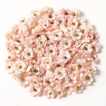30Pcs Mini Artificial Rose Flowers Heads Silk Fake Flowers for Home Dceor Wedding Decoration Craft Wreath Gifts Accessories