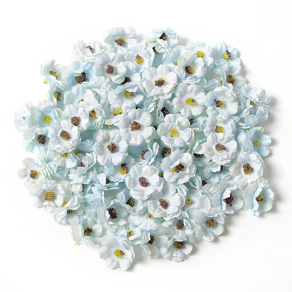 30Pcs Mini Artificial Rose Flowers Heads Silk Fake Flowers for Home Dceor Wedding Decoration Craft Wreath Gifts Accessories