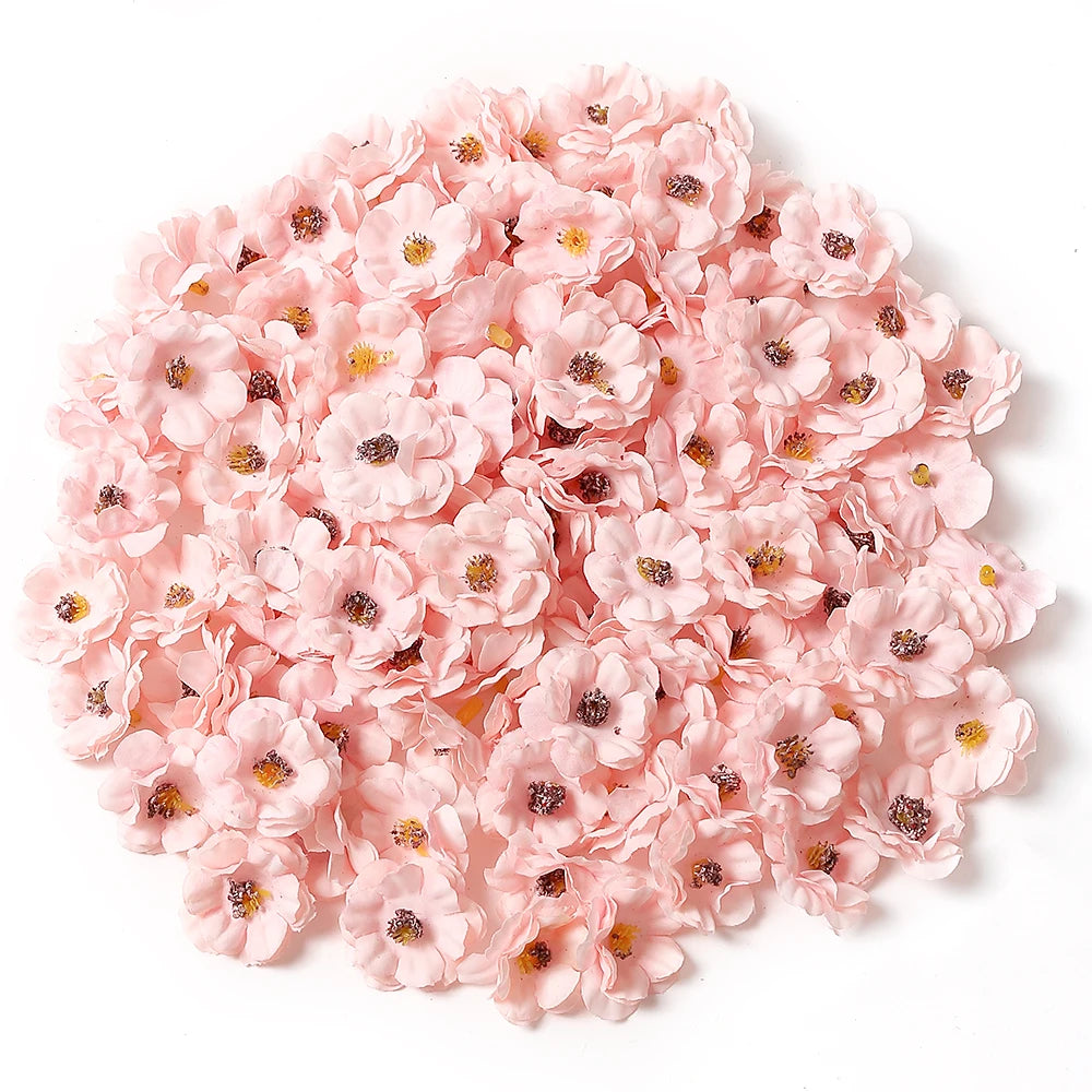 30Pcs Mini Artificial Rose Flowers Heads Silk Fake Flowers for Home Dceor Wedding Decoration Craft Wreath Gifts Accessories