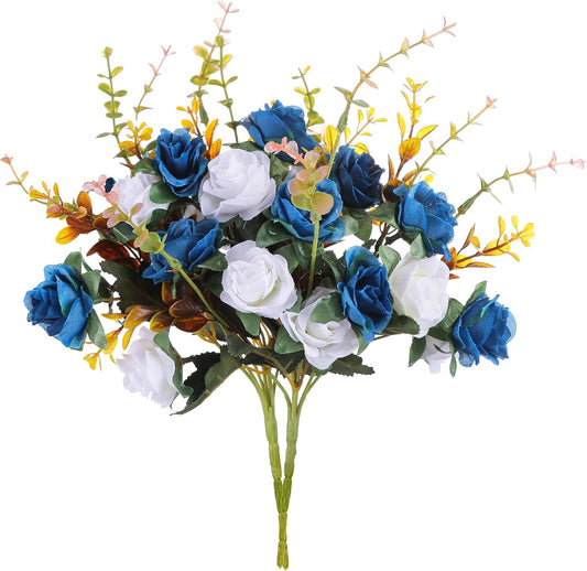 Artificial Flowers,2 Packs of Artificial Roses.24 Little Rose Silk Flowers. Plas