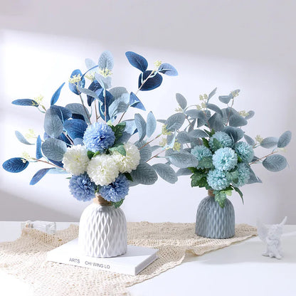 45Cm Eucalyptus Artificial Flowers Bouquet Decoration Fake Ornament Table Home Room Decor Garden Party Autumn Bridal Bouquet