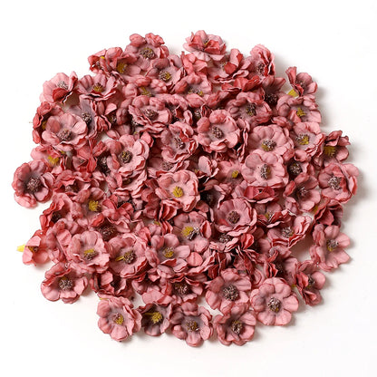30Pcs Mini Artificial Rose Flowers Heads Silk Fake Flowers for Home Dceor Wedding Decoration Craft Wreath Gifts Accessories