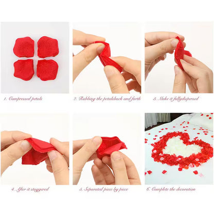 14 In. Red Outdoor Artificial Flowers UV Resistant Faux Plants for Garden Decor