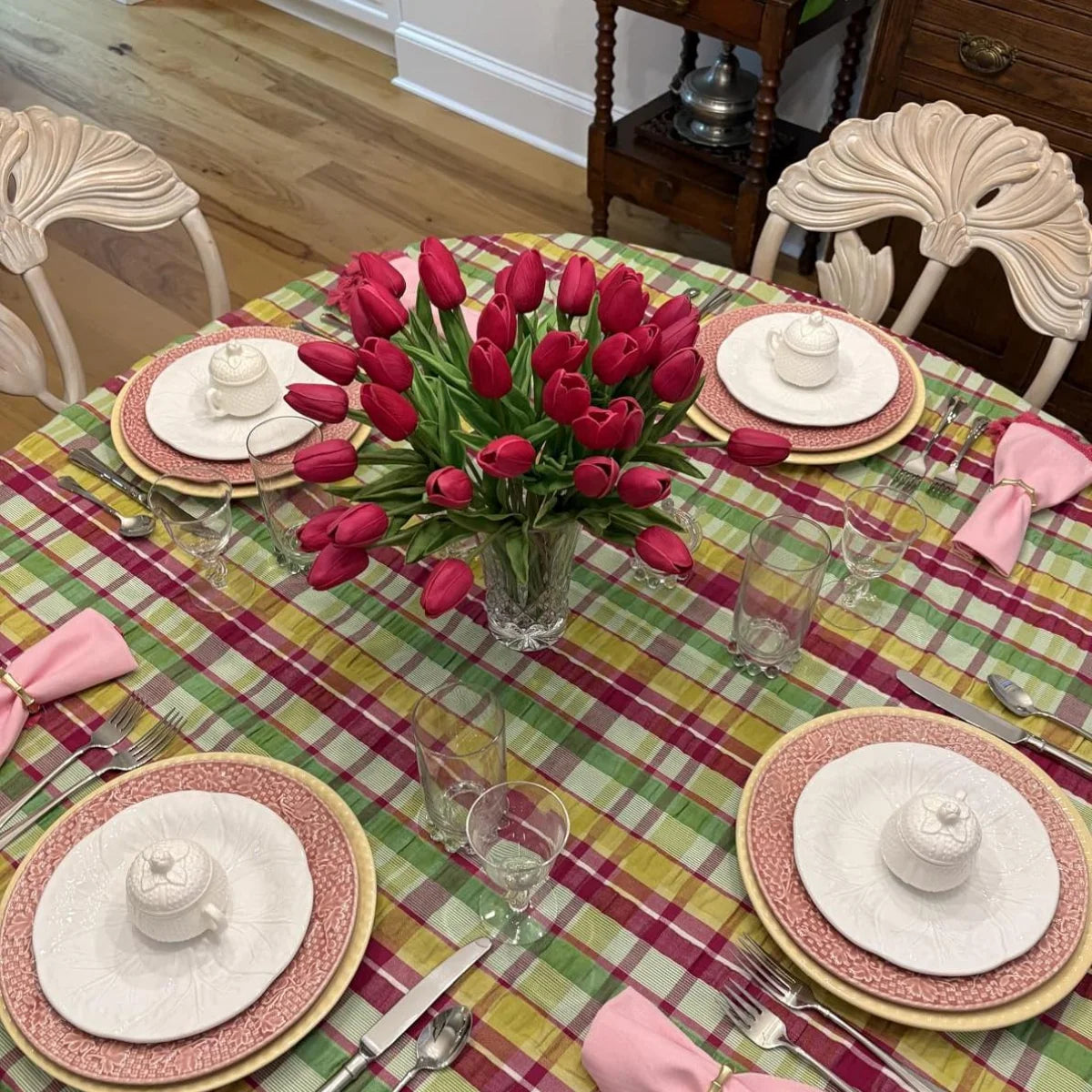 20 Pcs Artificial Tulips Faux Flowers, Fake Tulip Flowers for Spring Indoor Table Wedding Decorations Mother'S Day Easter Gifts, Hot Pink