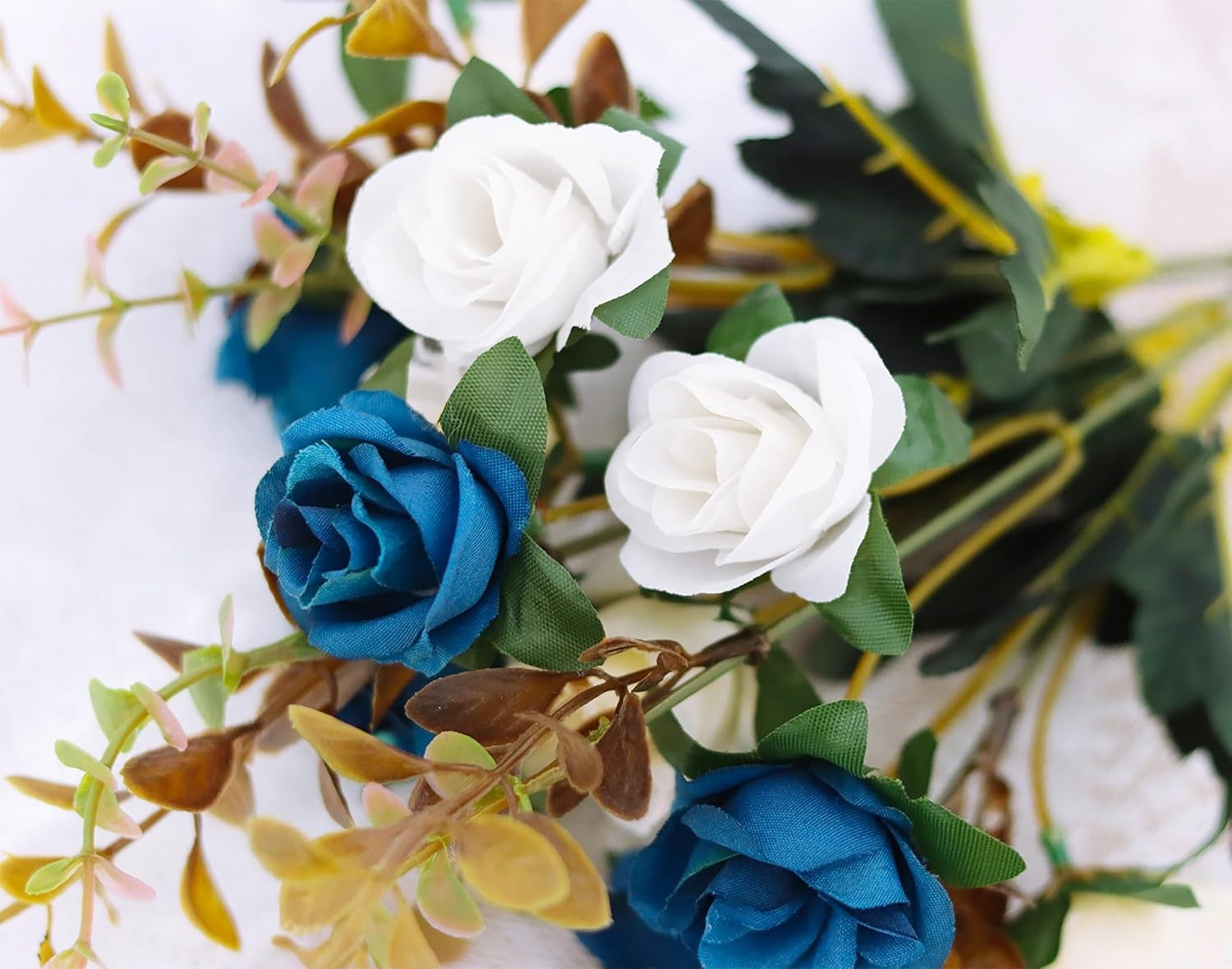 Artificial Flowers,2 Packs of Artificial Roses.24 Little Rose Silk Flowers. Plas
