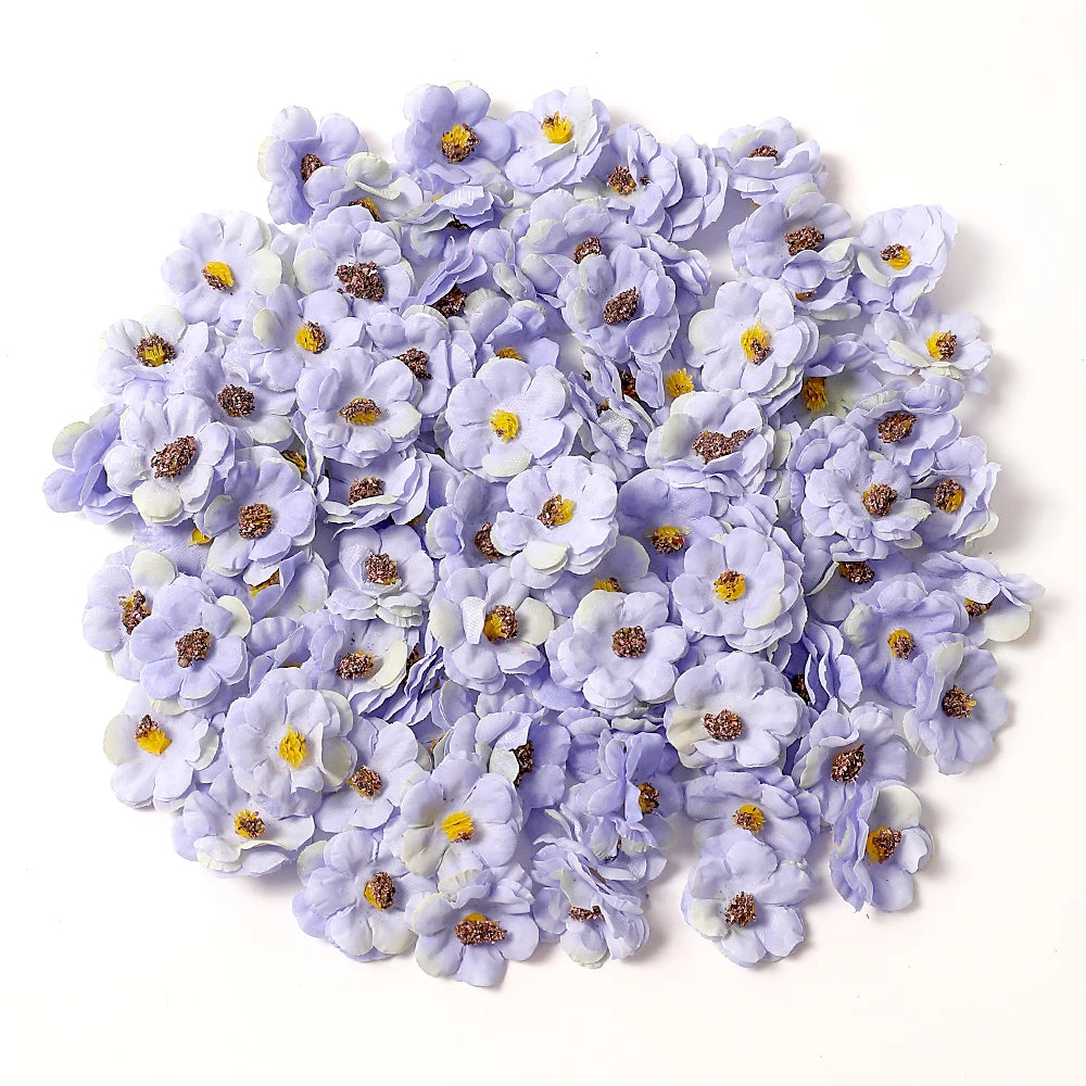 30Pcs Mini Artificial Rose Flowers Heads Silk Fake Flowers for Home Dceor Wedding Decoration Craft Wreath Gifts Accessories