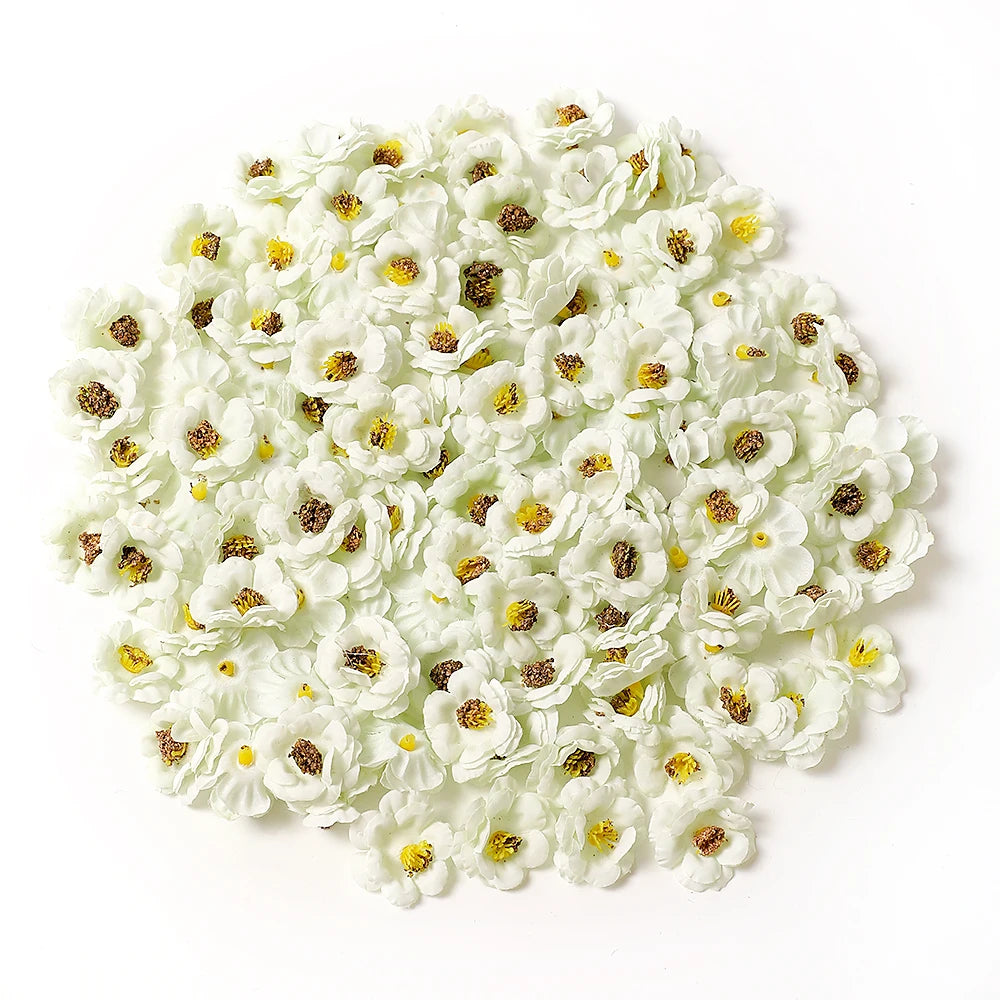 30Pcs Mini Artificial Rose Flowers Heads Silk Fake Flowers for Home Dceor Wedding Decoration Craft Wreath Gifts Accessories