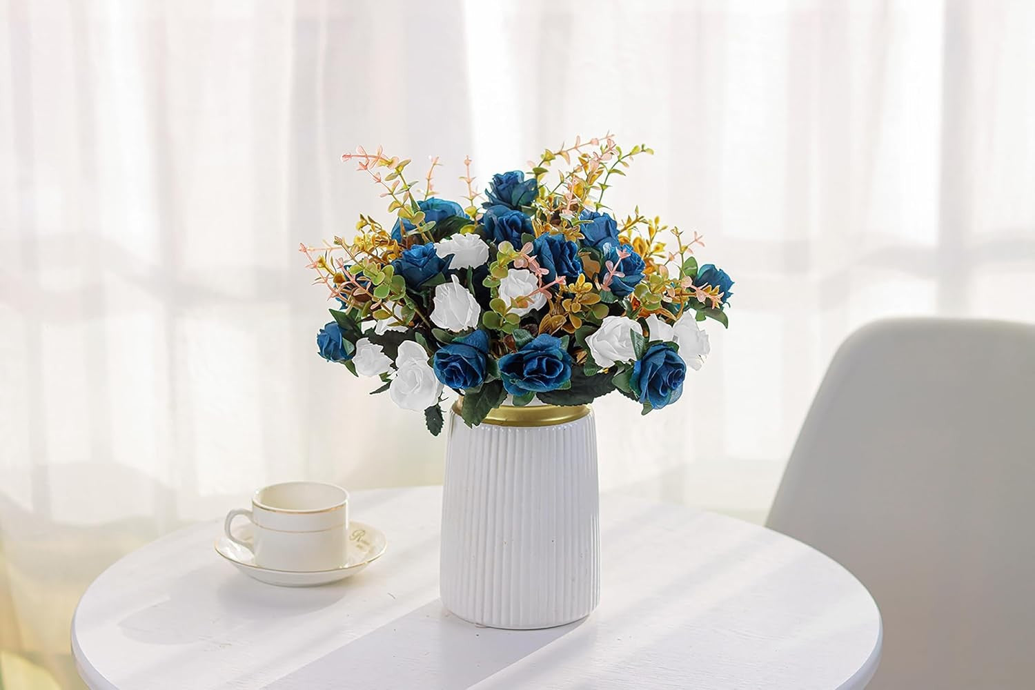 Artificial Flowers,2 Packs of Artificial Roses.24 Little Rose Silk Flowers. Plas